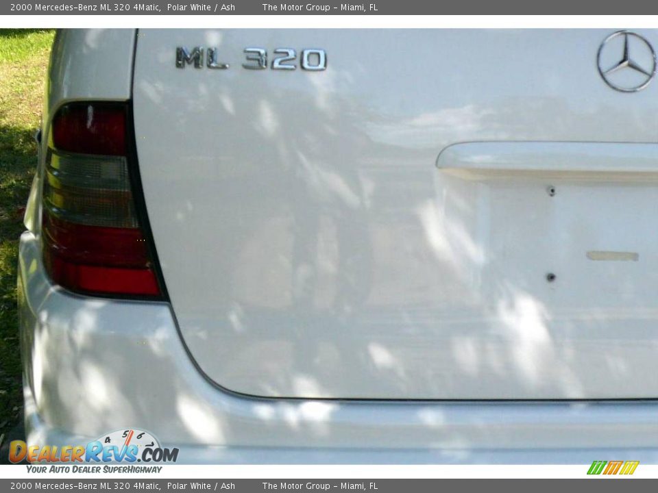 2000 Mercedes-Benz ML 320 4Matic Polar White / Ash Photo #23