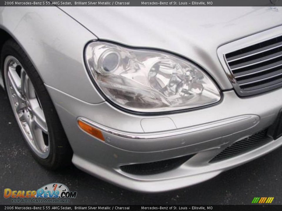 2006 Mercedes-Benz S 55 AMG Sedan Brilliant Silver Metallic / Charcoal Photo #4