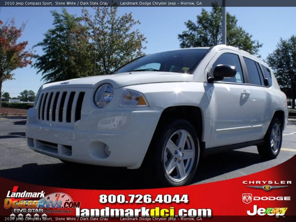 2010 Jeep Compass Sport Stone White / Dark Slate Gray Photo #1