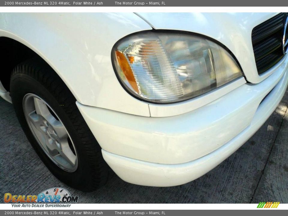 2000 Mercedes-Benz ML 320 4Matic Polar White / Ash Photo #25