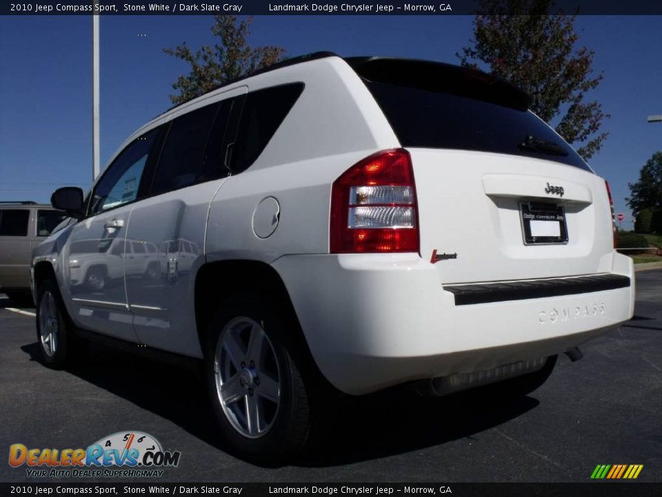 2010 Jeep Compass Sport Stone White / Dark Slate Gray Photo #2