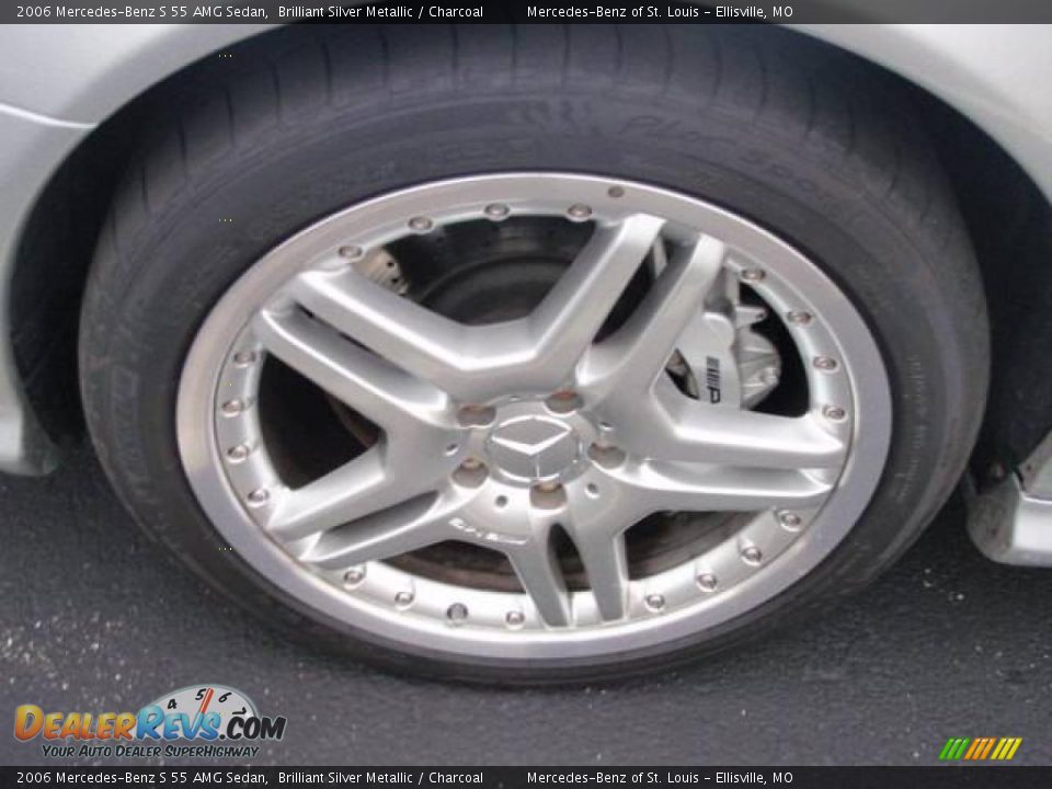 2006 Mercedes-Benz S 55 AMG Sedan Brilliant Silver Metallic / Charcoal Photo #7