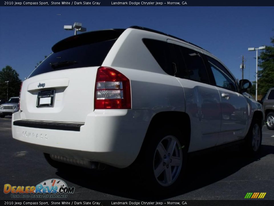 2010 Jeep Compass Sport Stone White / Dark Slate Gray Photo #3