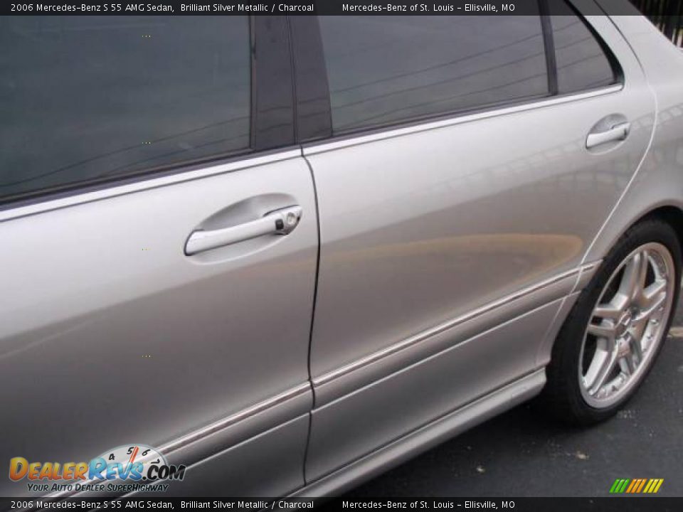 2006 Mercedes-Benz S 55 AMG Sedan Brilliant Silver Metallic / Charcoal Photo #9