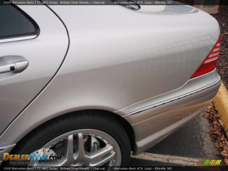 2006 Mercedes-Benz S 55 AMG Sedan Brilliant Silver Metallic / Charcoal Photo #10