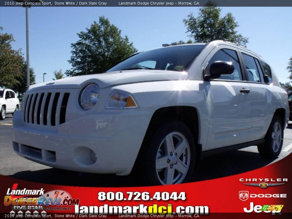 2010 Jeep Compass Sport Stone White / Dark Slate Gray Photo #1