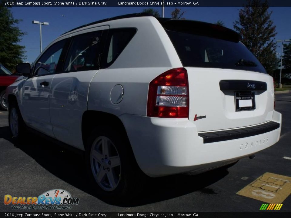 2010 Jeep Compass Sport Stone White / Dark Slate Gray Photo #2