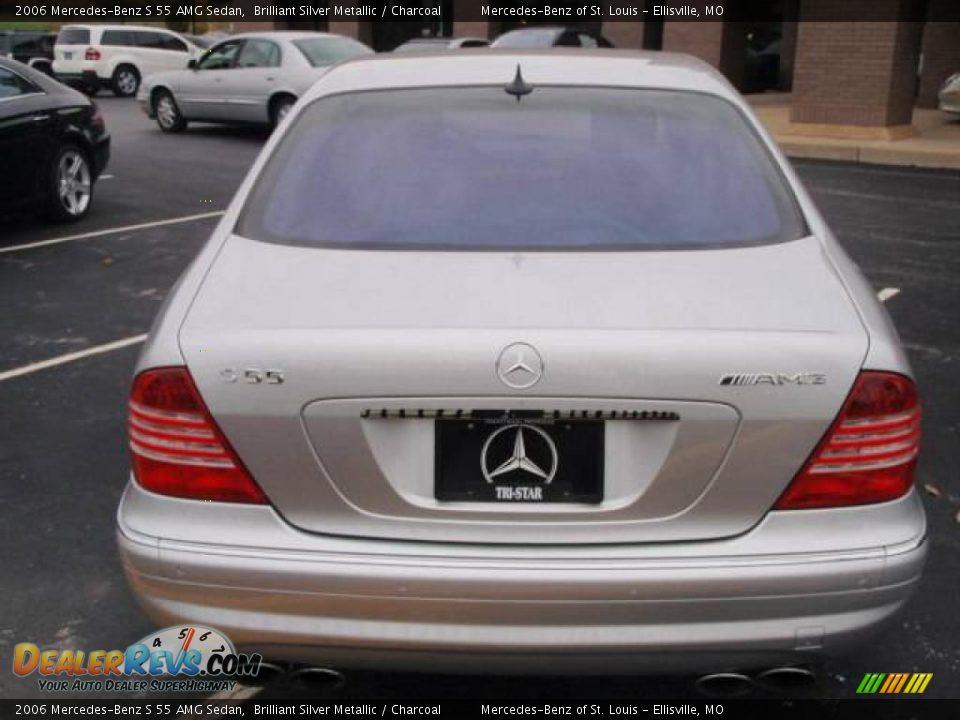 2006 Mercedes-Benz S 55 AMG Sedan Brilliant Silver Metallic / Charcoal Photo #12