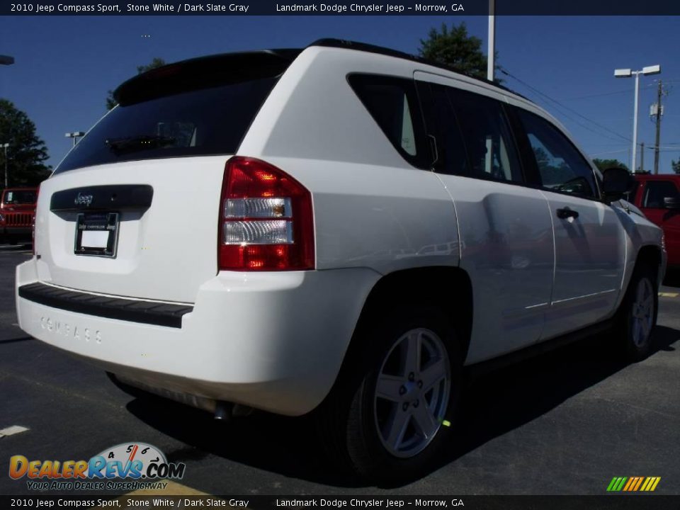 2010 Jeep Compass Sport Stone White / Dark Slate Gray Photo #3