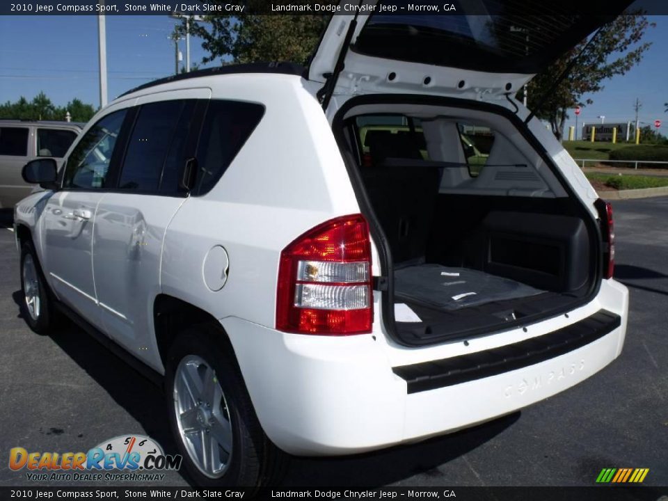 2010 Jeep Compass Sport Stone White / Dark Slate Gray Photo #8