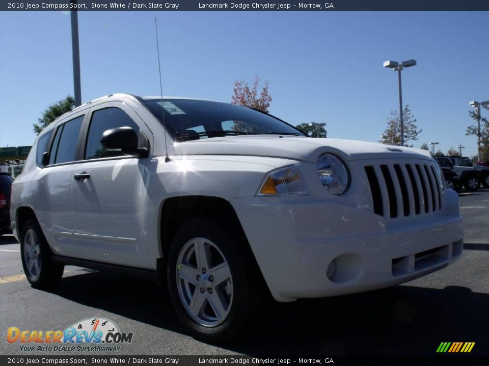 2010 Jeep Compass Sport Stone White / Dark Slate Gray Photo #4