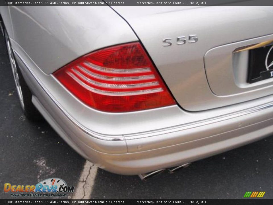 2006 Mercedes-Benz S 55 AMG Sedan Brilliant Silver Metallic / Charcoal Photo #13