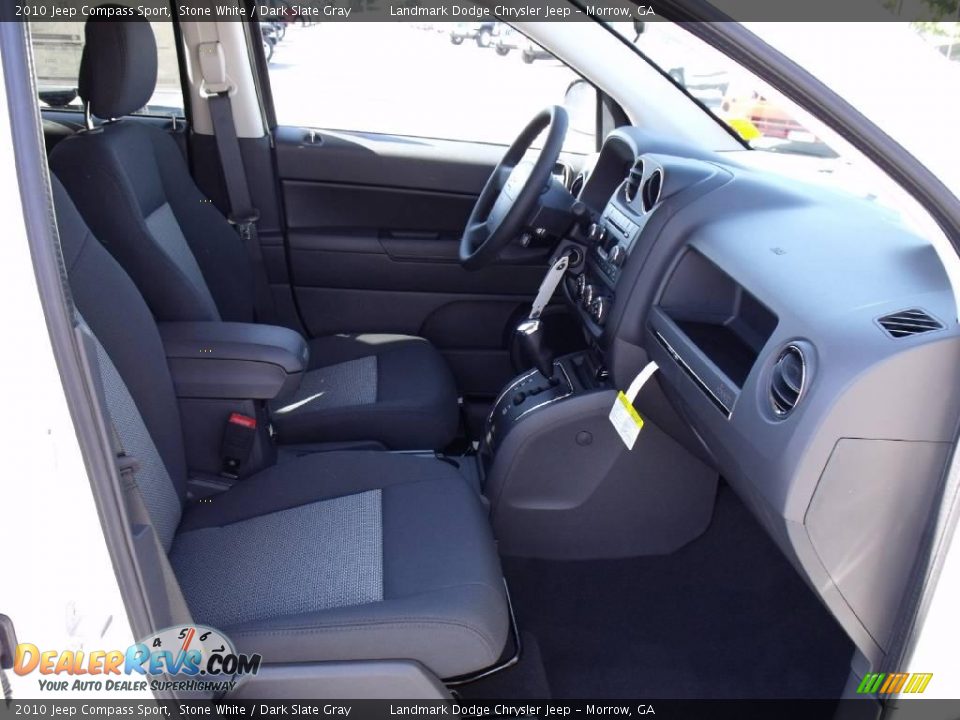 2010 Jeep Compass Sport Stone White / Dark Slate Gray Photo #10
