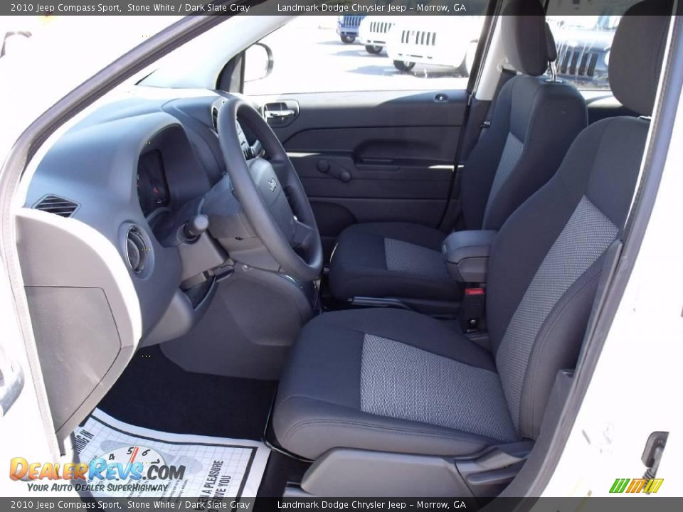 2010 Jeep Compass Sport Stone White / Dark Slate Gray Photo #6