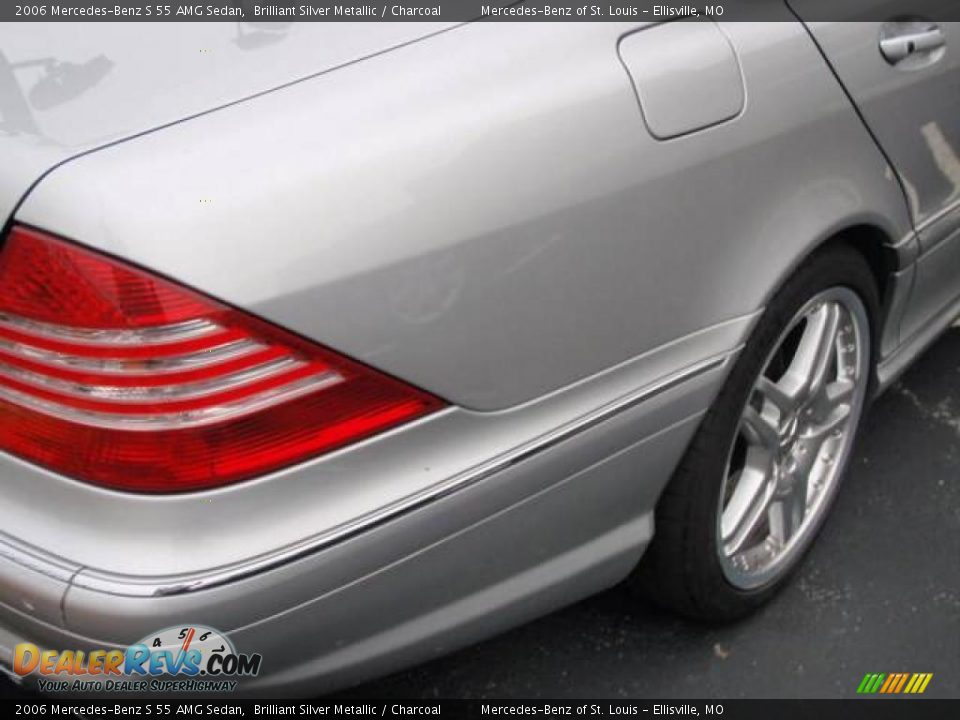 2006 Mercedes-Benz S 55 AMG Sedan Brilliant Silver Metallic / Charcoal Photo #15
