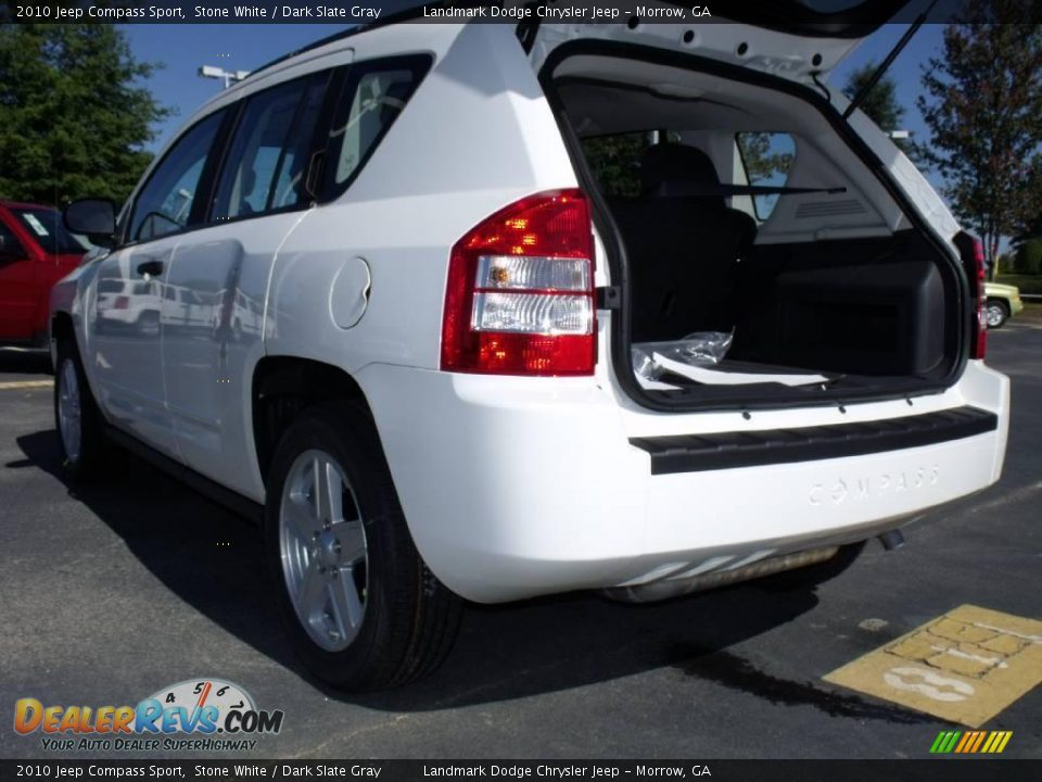 2010 Jeep Compass Sport Stone White / Dark Slate Gray Photo #8