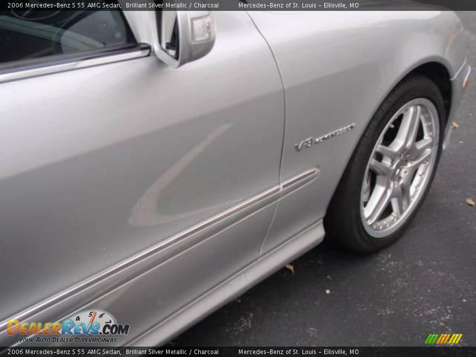 2006 Mercedes-Benz S 55 AMG Sedan Brilliant Silver Metallic / Charcoal Photo #18