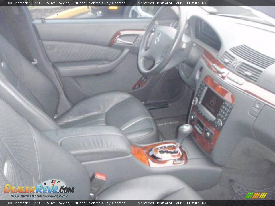 2006 Mercedes-Benz S 55 AMG Sedan Brilliant Silver Metallic / Charcoal Photo #19