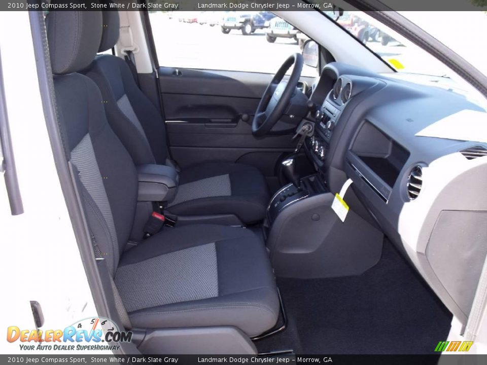 2010 Jeep Compass Sport Stone White / Dark Slate Gray Photo #10