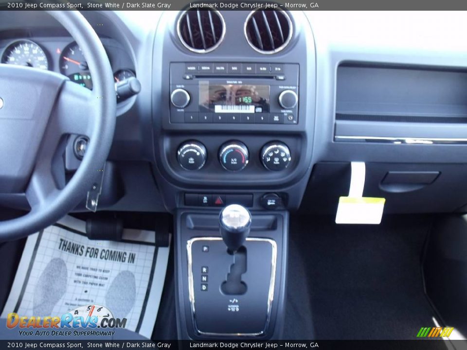 2010 Jeep Compass Sport Stone White / Dark Slate Gray Photo #11