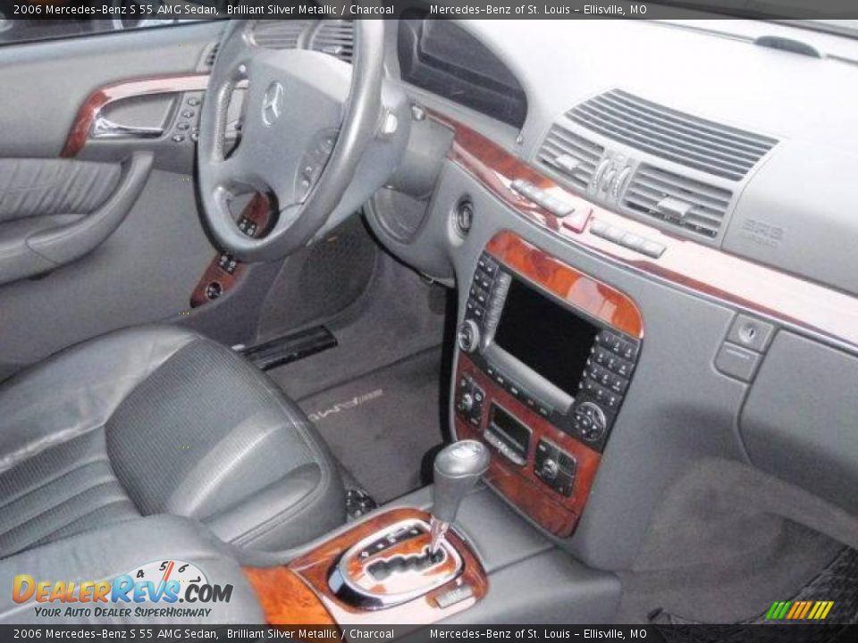 2006 Mercedes-Benz S 55 AMG Sedan Brilliant Silver Metallic / Charcoal Photo #21