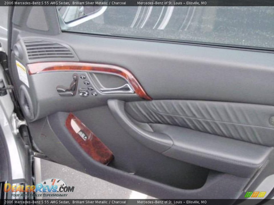 2006 Mercedes-Benz S 55 AMG Sedan Brilliant Silver Metallic / Charcoal Photo #22