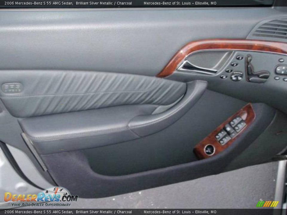 2006 Mercedes-Benz S 55 AMG Sedan Brilliant Silver Metallic / Charcoal Photo #25