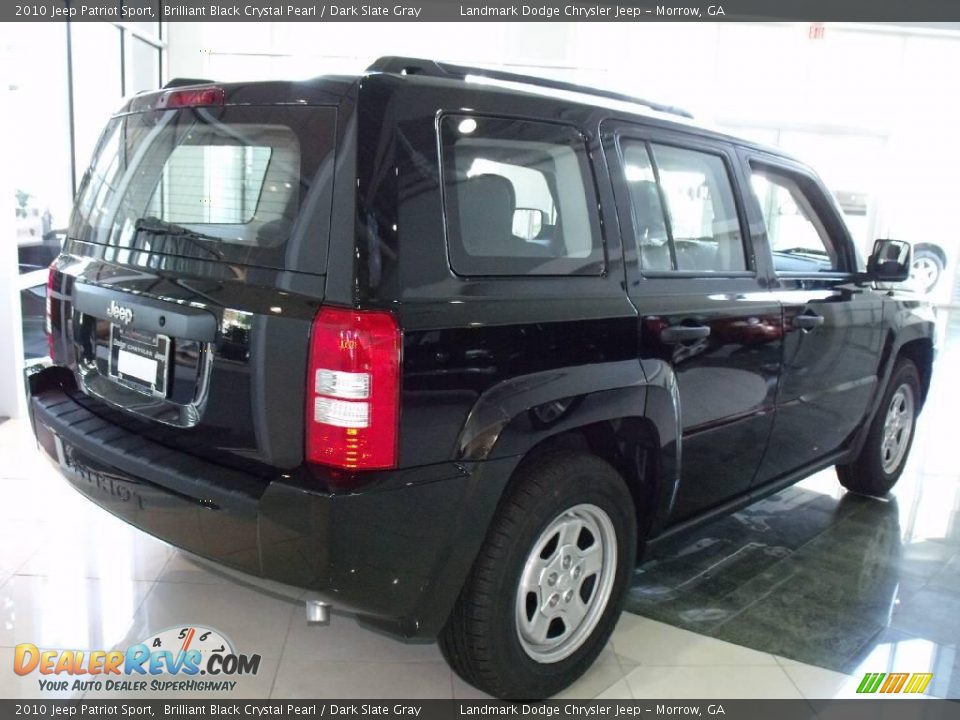 2010 Jeep Patriot Sport Brilliant Black Crystal Pearl / Dark Slate Gray Photo #2