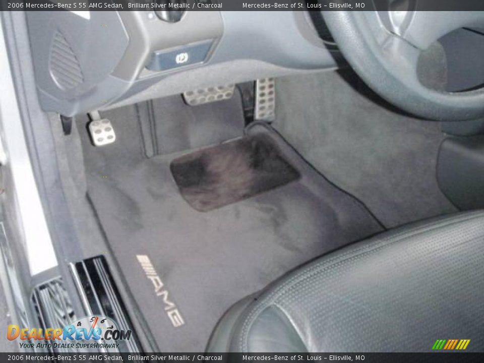 2006 Mercedes-Benz S 55 AMG Sedan Brilliant Silver Metallic / Charcoal Photo #27