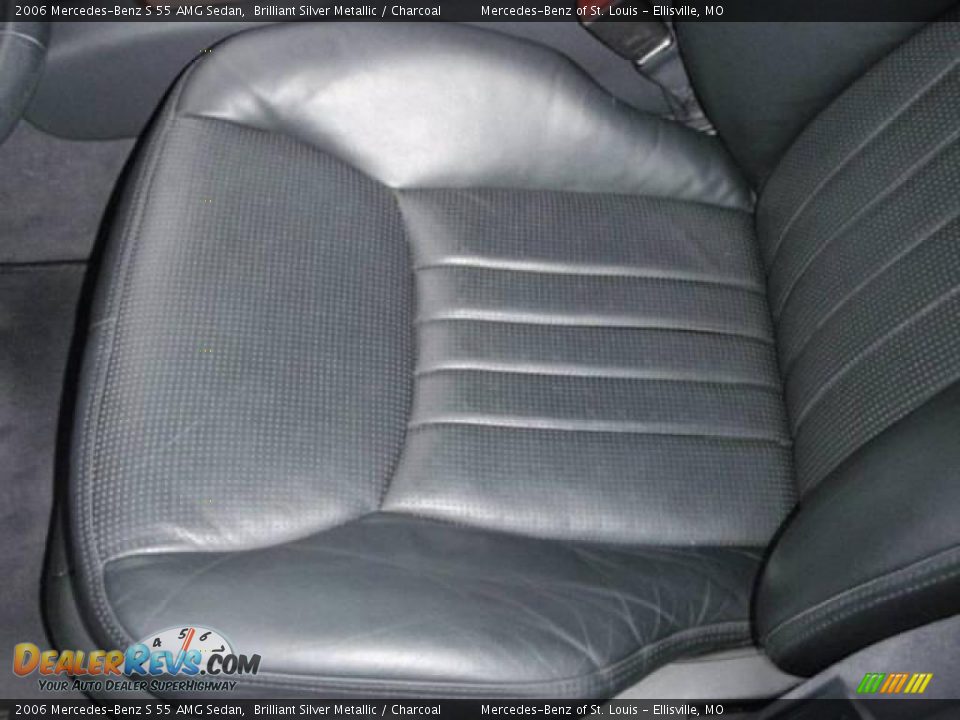 2006 Mercedes-Benz S 55 AMG Sedan Brilliant Silver Metallic / Charcoal Photo #28