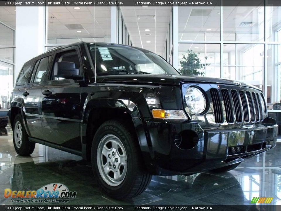 2010 Jeep Patriot Sport Brilliant Black Crystal Pearl / Dark Slate Gray Photo #3