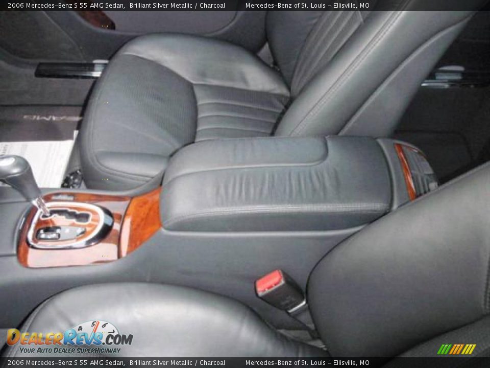 2006 Mercedes-Benz S 55 AMG Sedan Brilliant Silver Metallic / Charcoal Photo #29