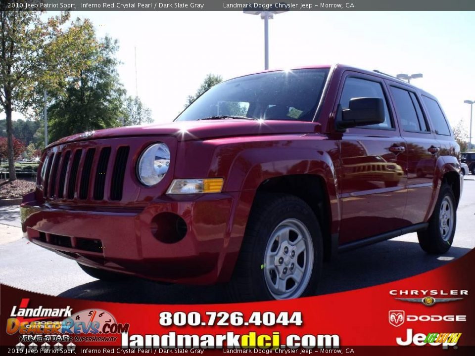 2010 Jeep Patriot Sport Inferno Red Crystal Pearl / Dark Slate Gray Photo #1