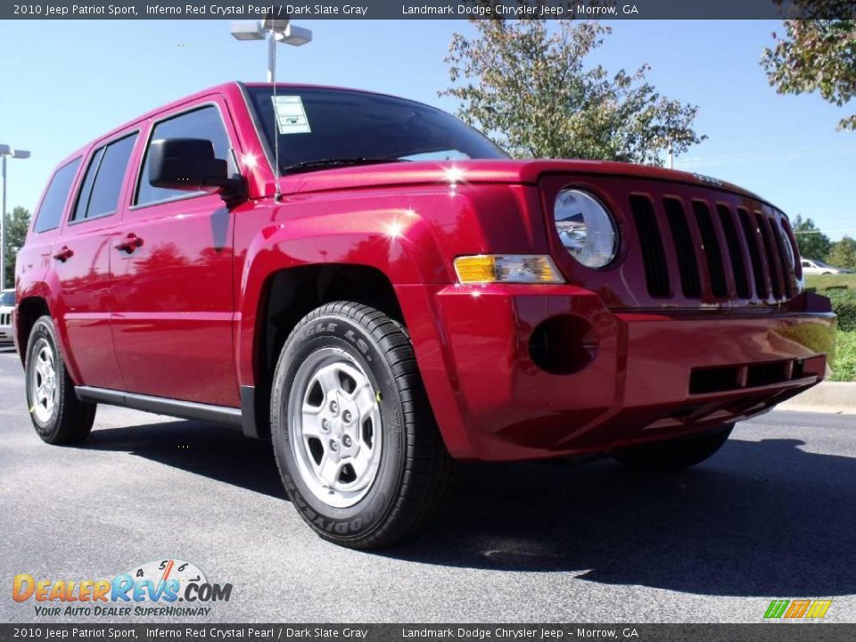 2010 Jeep Patriot Sport Inferno Red Crystal Pearl / Dark Slate Gray Photo #4