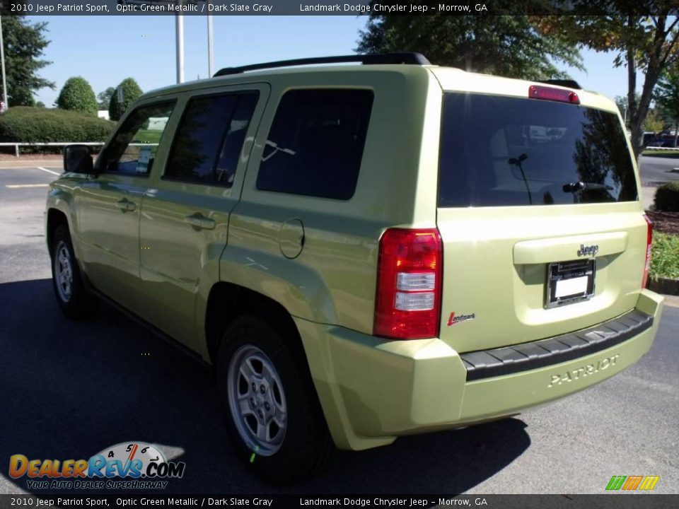 2010 Jeep Patriot Sport Optic Green Metallic / Dark Slate Gray Photo #2