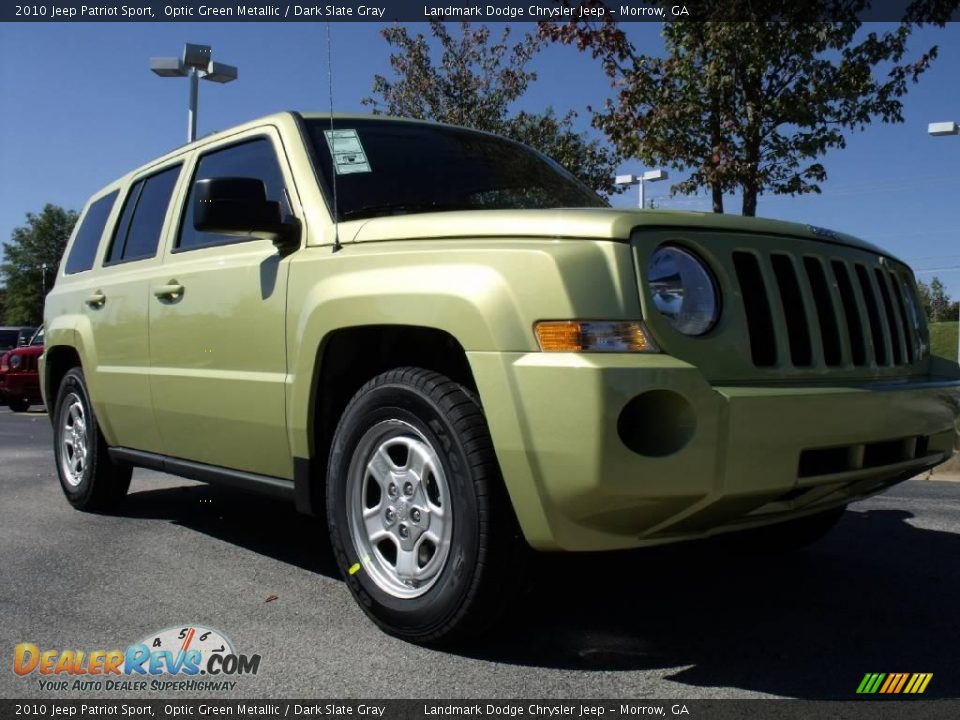2010 Jeep Patriot Sport Optic Green Metallic / Dark Slate Gray Photo #4