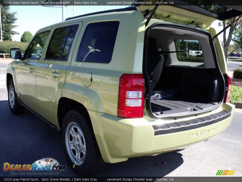2010 Jeep Patriot Sport Optic Green Metallic / Dark Slate Gray Photo #8