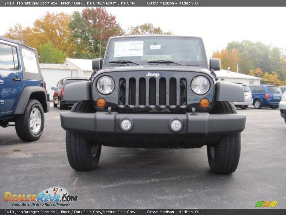 2010 Jeep Wrangler Sport 4x4 Black / Dark Slate Gray/Medium Slate Gray Photo #2