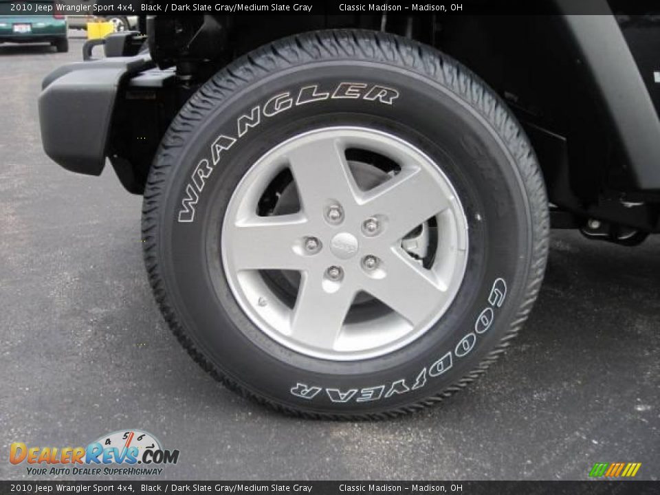 2010 Jeep Wrangler Sport 4x4 Black / Dark Slate Gray/Medium Slate Gray Photo #5