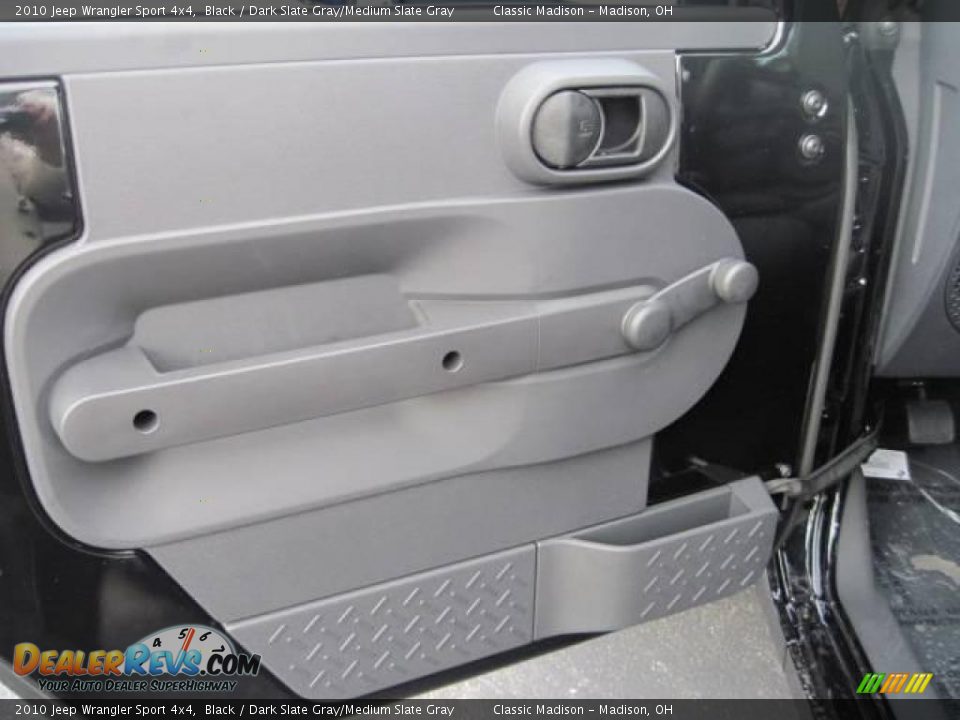 2010 Jeep Wrangler Sport 4x4 Black / Dark Slate Gray/Medium Slate Gray Photo #6