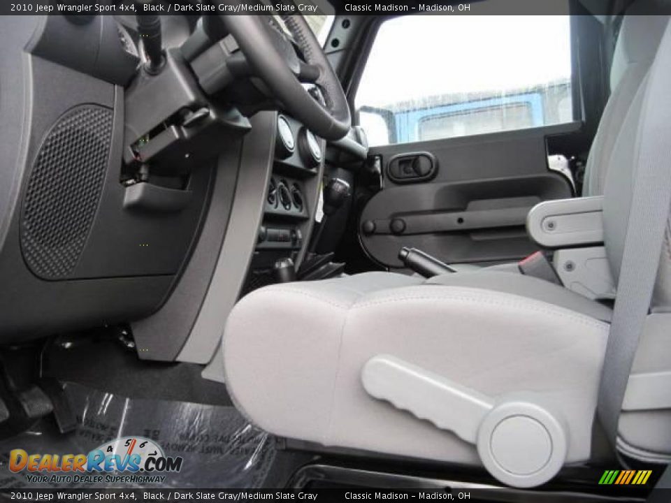 2010 Jeep Wrangler Sport 4x4 Black / Dark Slate Gray/Medium Slate Gray Photo #7