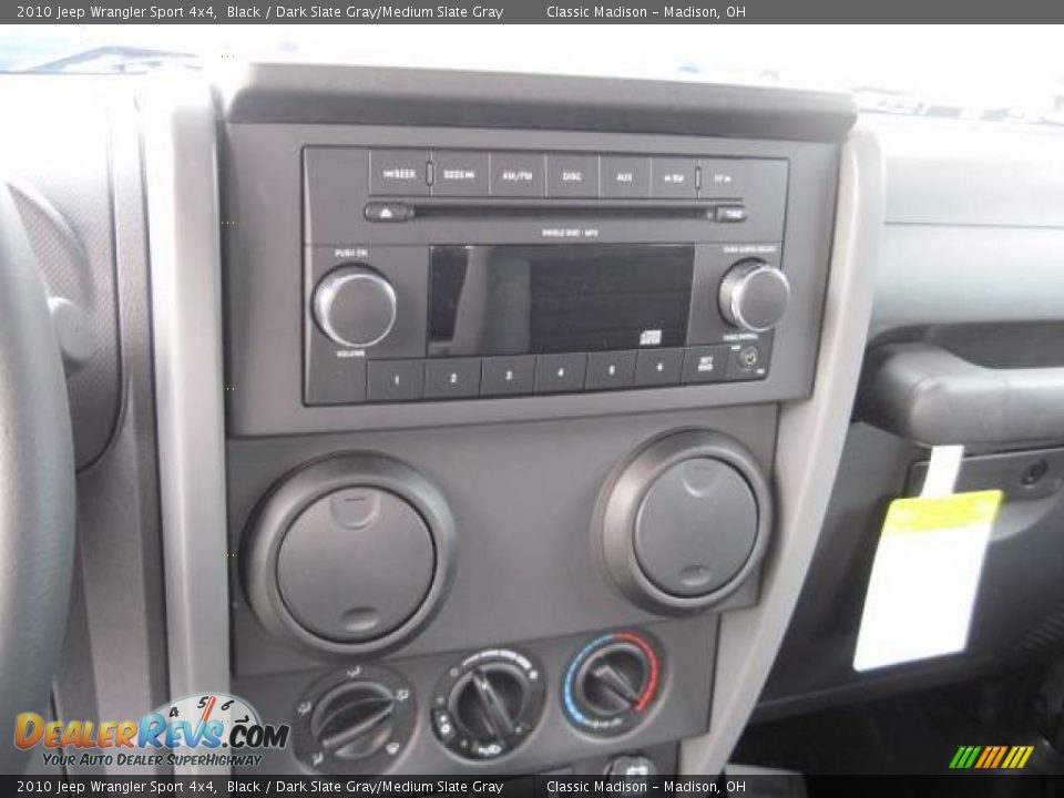 2010 Jeep Wrangler Sport 4x4 Black / Dark Slate Gray/Medium Slate Gray Photo #9