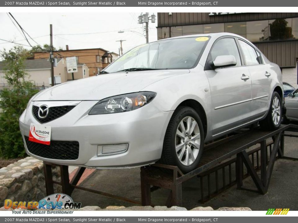 2007 Mazda MAZDA3 i Sport Sedan Sunlight Silver Metallic / Black Photo #1