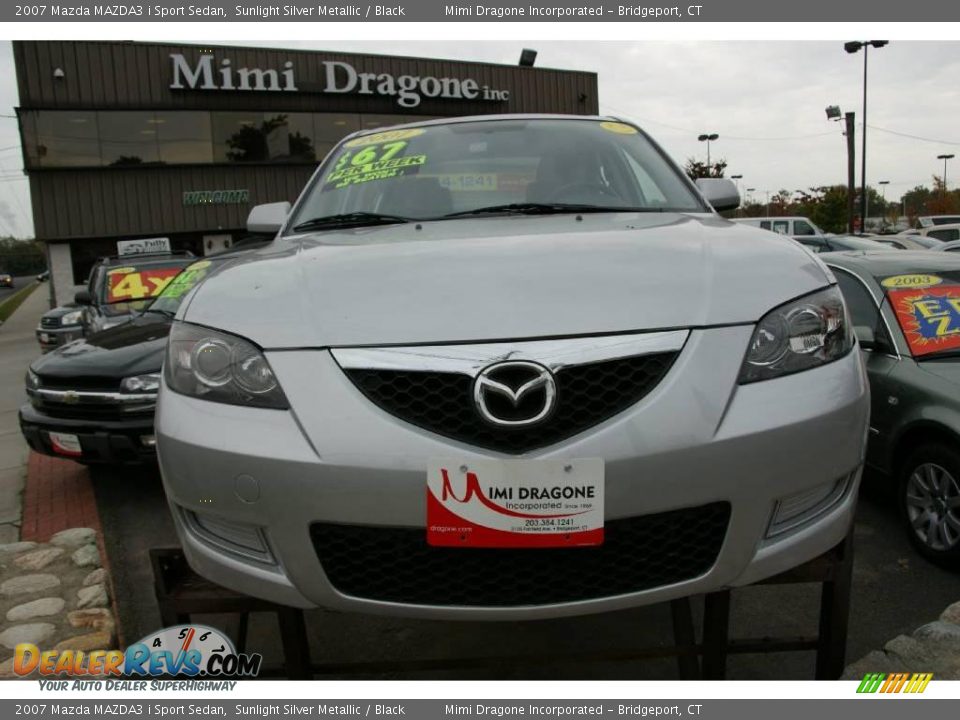 2007 Mazda MAZDA3 i Sport Sedan Sunlight Silver Metallic / Black Photo #2