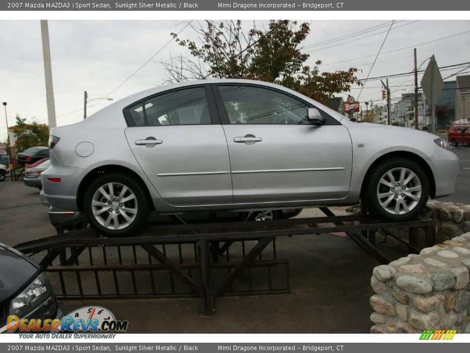 2007 Mazda MAZDA3 i Sport Sedan Sunlight Silver Metallic / Black Photo #4
