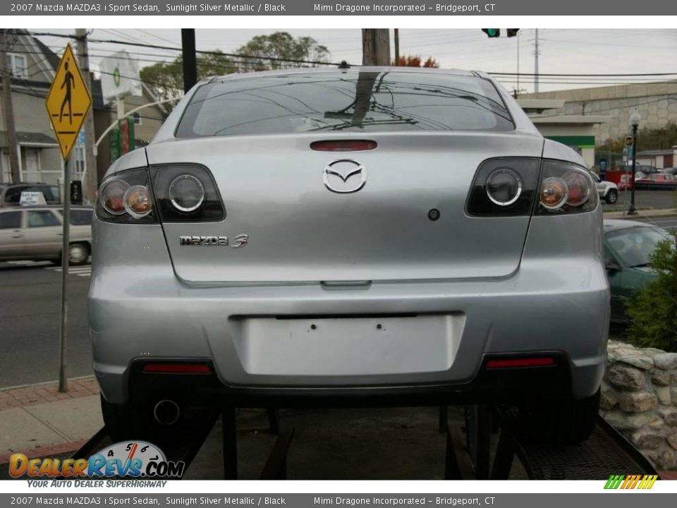 2007 Mazda MAZDA3 i Sport Sedan Sunlight Silver Metallic / Black Photo #5