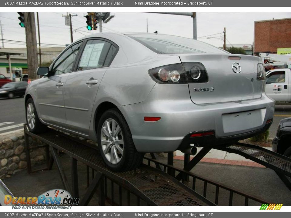 2007 Mazda MAZDA3 i Sport Sedan Sunlight Silver Metallic / Black Photo #6
