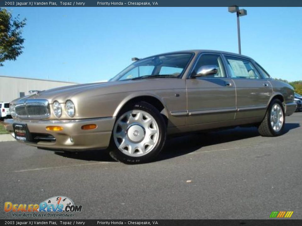 2003 Jaguar XJ Vanden Plas Topaz / Ivory Photo #2