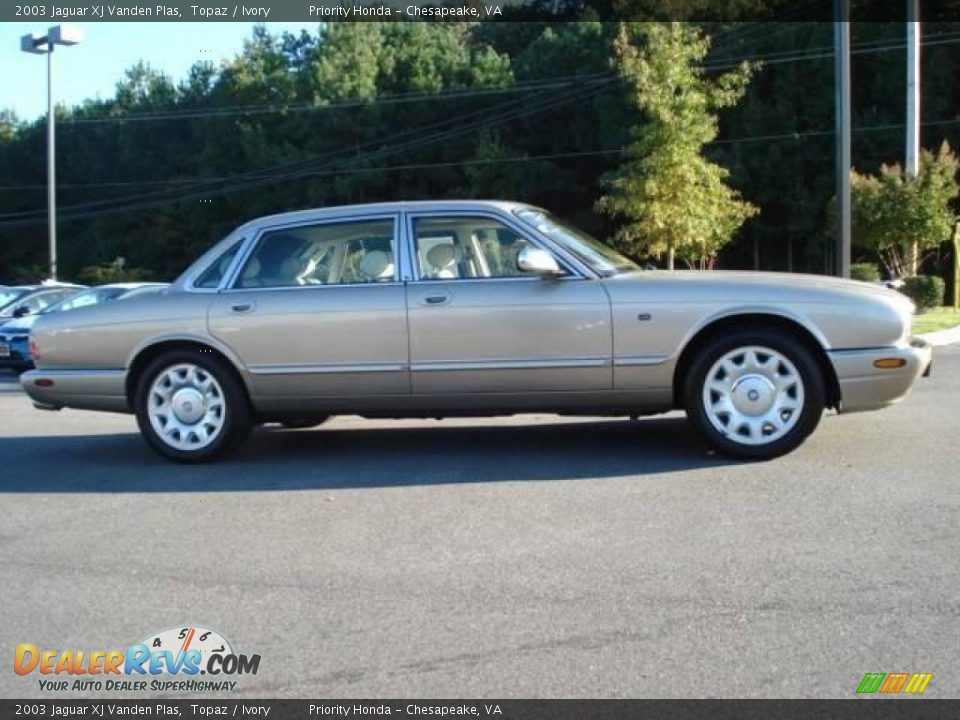 2003 Jaguar XJ Vanden Plas Topaz / Ivory Photo #6