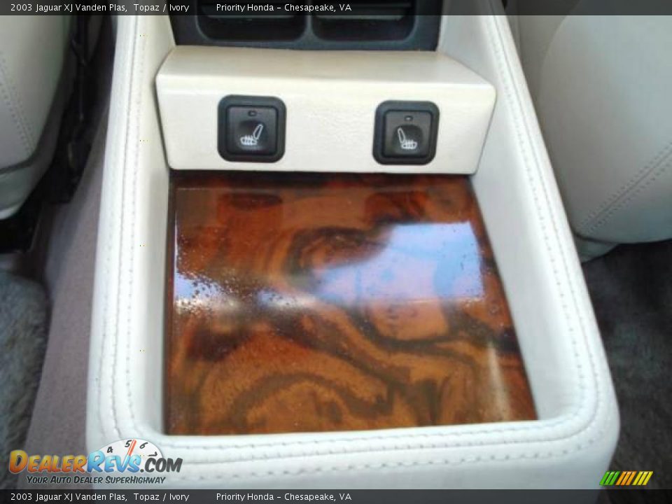 2003 Jaguar XJ Vanden Plas Topaz / Ivory Photo #11